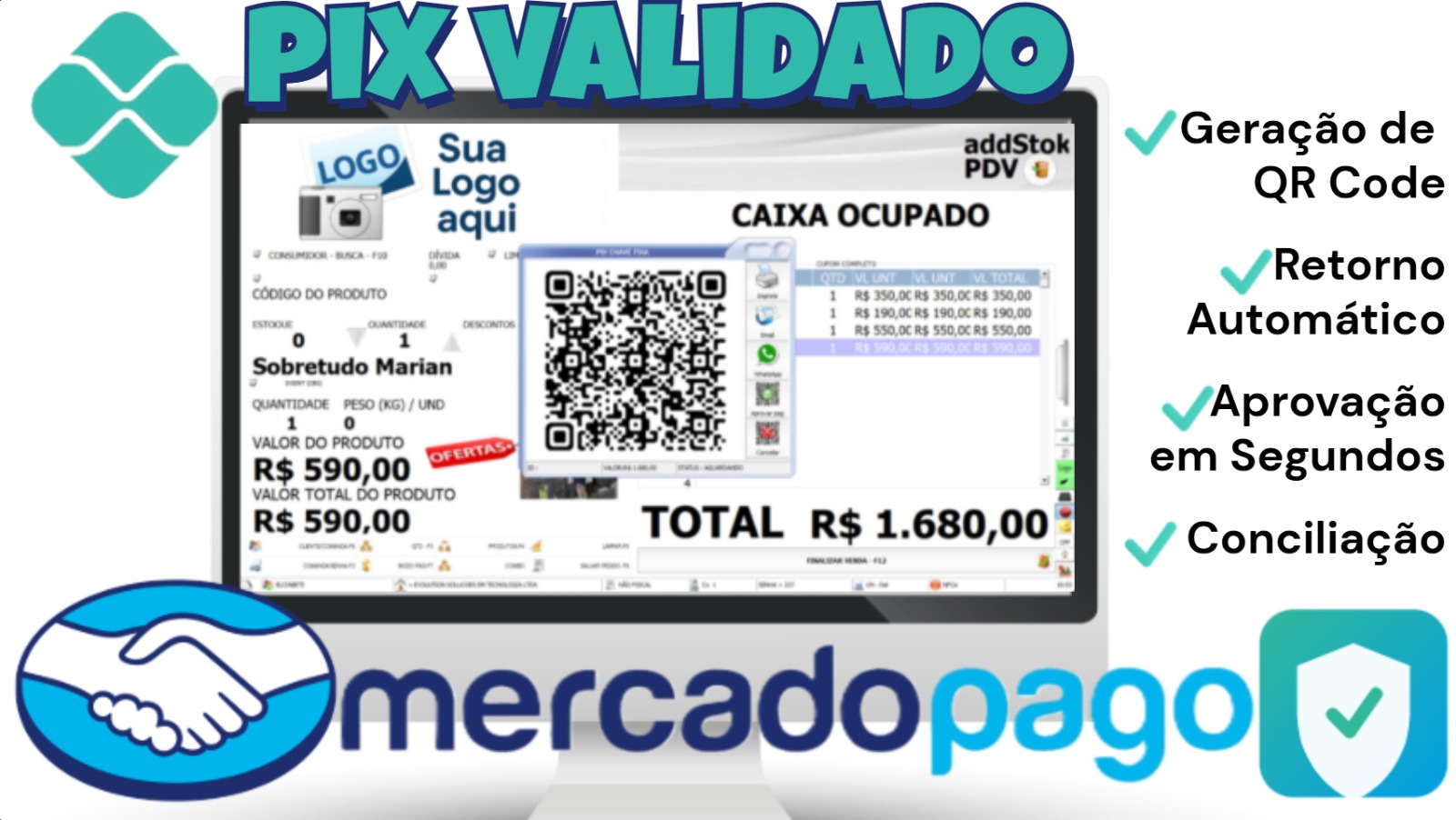 Integração PIX VALIDADO